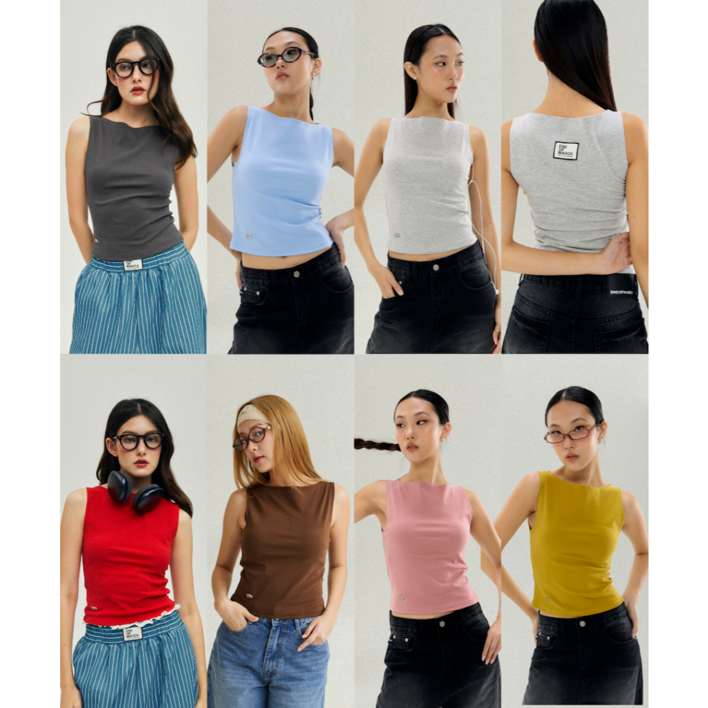 ENDOFMARCH | ROMA BASICS SLEEVELESS เสื้อแขนกุดสไตล์ old money