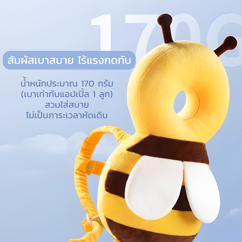 หมอนกันกระแทกเด็ก หมอนกันล้มเดิน หมอนป้องกันหัวทารก ลดอาการบาดเจ็บ กันหงายหลัง หมอนหนุนเด็กแรกเกิด ส่งจากไทย - รูปที่ 6