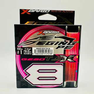 สาย PE YGK X-BRAID GESO T.S.R X8 EGING PE สายPE YGK สายตกหมึก MADE IN JAPAN แท้100%