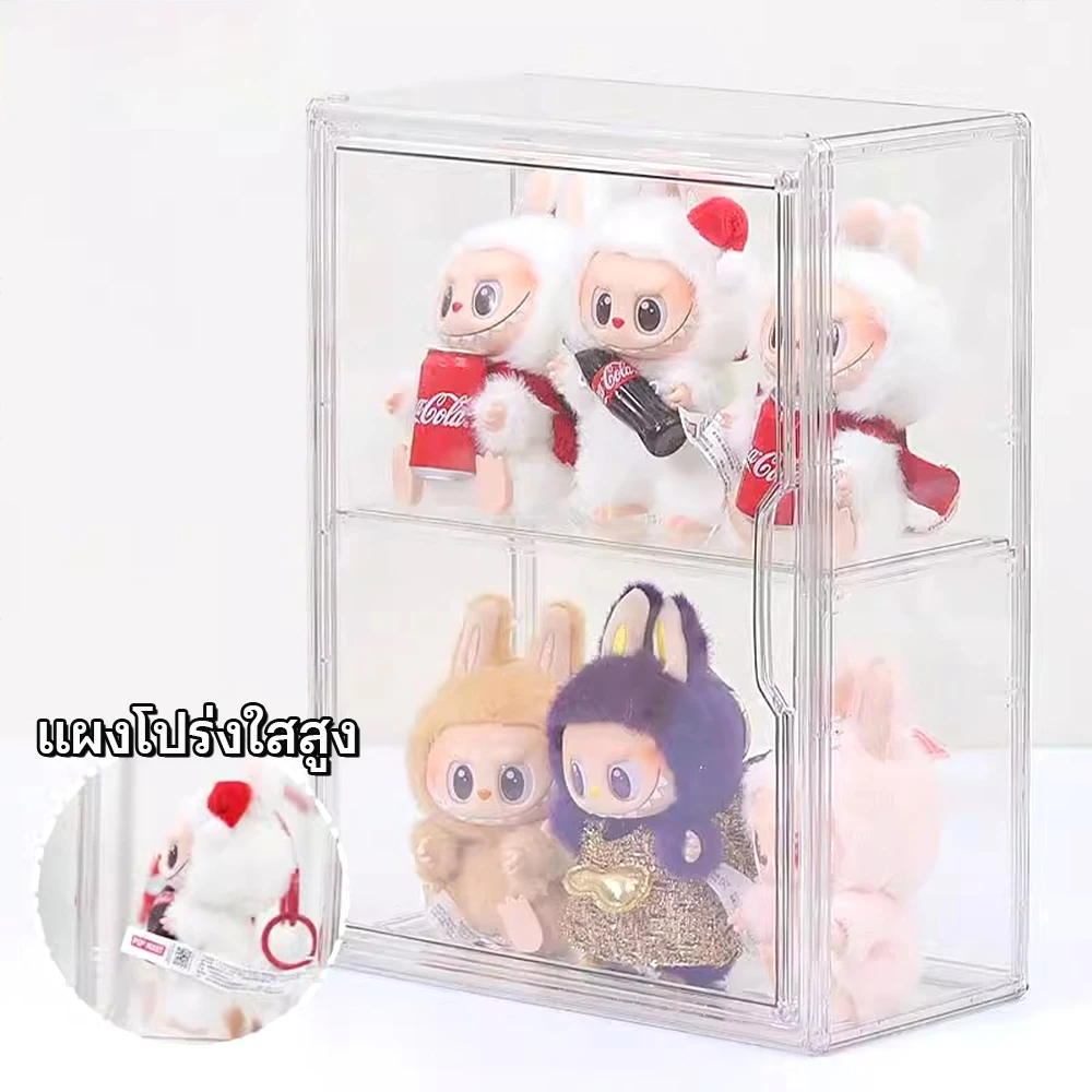 กล่องใส่โมเดล ตู้โชว์ Art Toy Labubu กันน้ำกันฝุ่น thumbnail 8