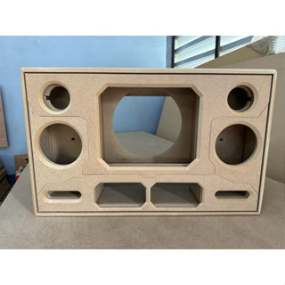 ตู้แบนพาส 12นิ้ว(ลมหลังดอก) ทรงลำโพงบลูทูธ DIY งานดิบ เสียงก…