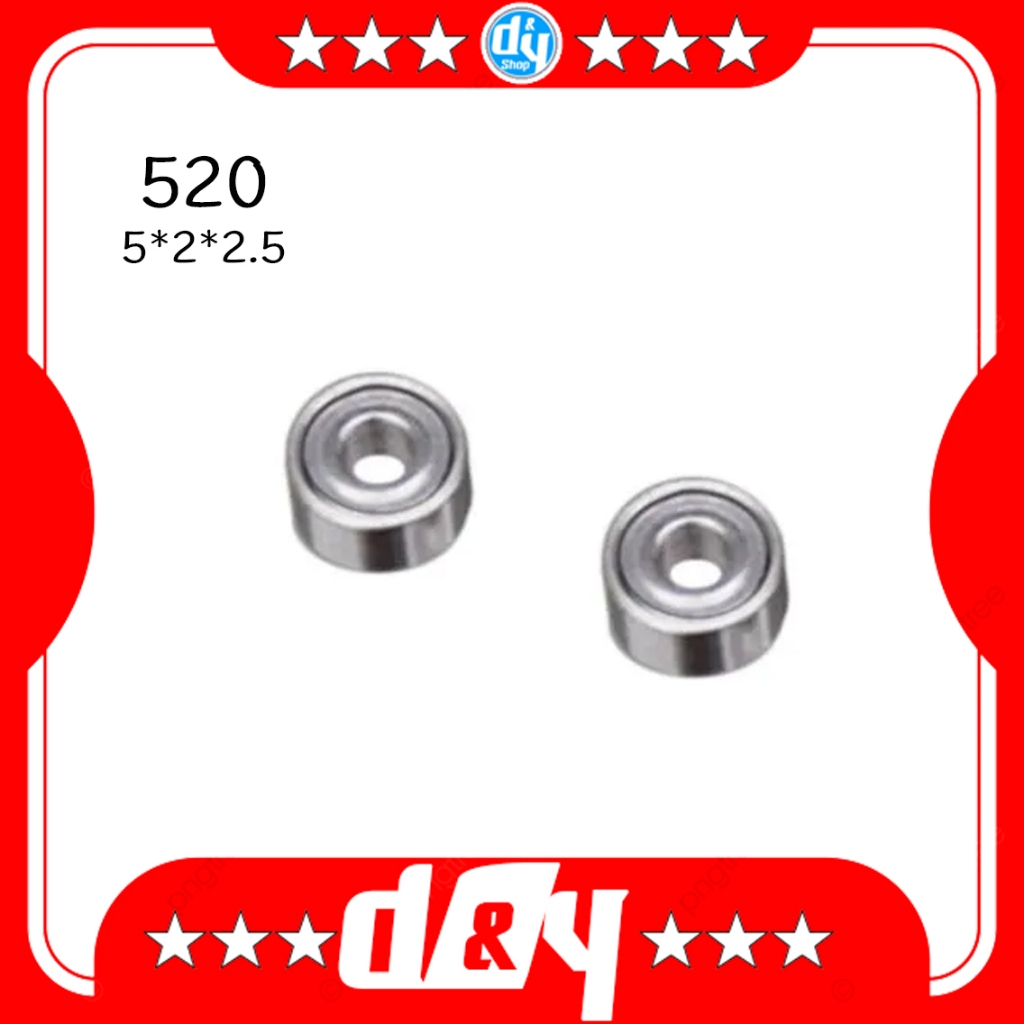 Ball Bearing 520 ( 5x2x2.5 )  สำหรับ ใส่เฟืองขับกลาง โรลเลอร์ mini 4wd