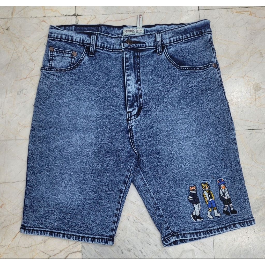 MD jeans กางเกงยีนส์ขาสั้น ยีนส์ยืดเอวสูงทรงสวยเก็บเอวสะโพกดีมากเนื้อผ้ายืดหยุ่นดี