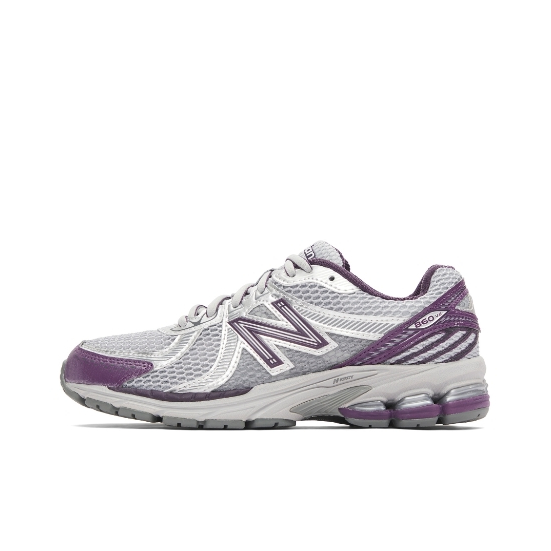 New Balance 860 v2 Y2K Silver-purple sports shoes【ของแท้ 100%】