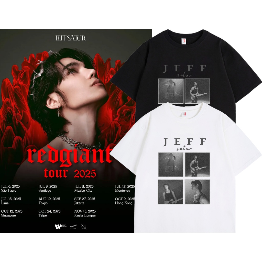 ขายร้อน🔥✨ 2025concert | เสื้อยืด ลาย Jeff satur  | Unisex | แขนสั้น | Y2k | การพิมพ์ | สะดวกสบาย |S-