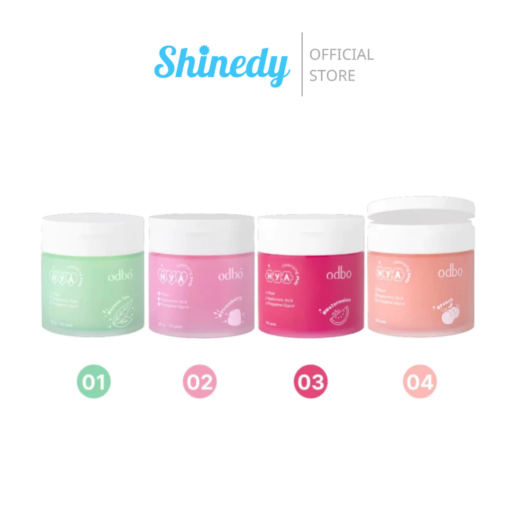 [ของแท้+พร้อมส่ง] ODBO โอดีบีโอ ไฮยา คลีนซิ่ง แพด เช็ดผิวสะอาดใสพร้อมบำรุงในแผ่นเดียว