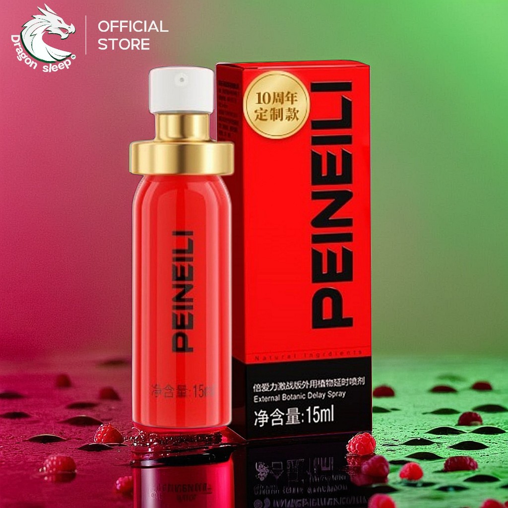 (ใหม่) PEINEILI plus+ สเปรย์เสริมสุขภาพชาย ขนาดพกพา15 ml กลิ่นราสป์เบอร์รี สารสกัดเข้มข้นขึ้น