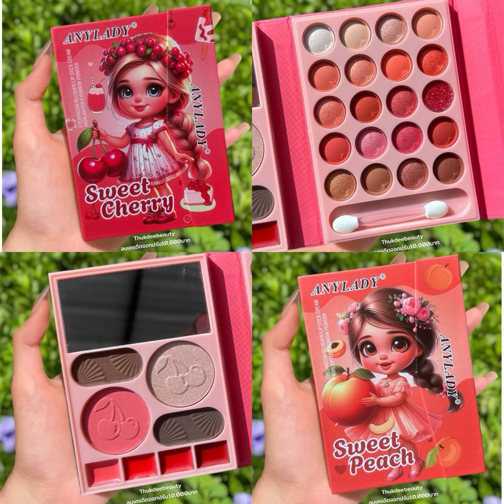 ส่งไว/แท้ [ซื้อในไลฟ์ลด50%] พาเลท ทาตา พาเลทตา กระเป๋า​ Anylady​ Make up Set ตลับใหญ่ 32 สี อายแชโดว