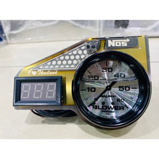 วัสบูสหน้าน้ำมัม 35psi 60psi หน้าเงินเข็มดำขอบดำ พร้อมขา จอว…