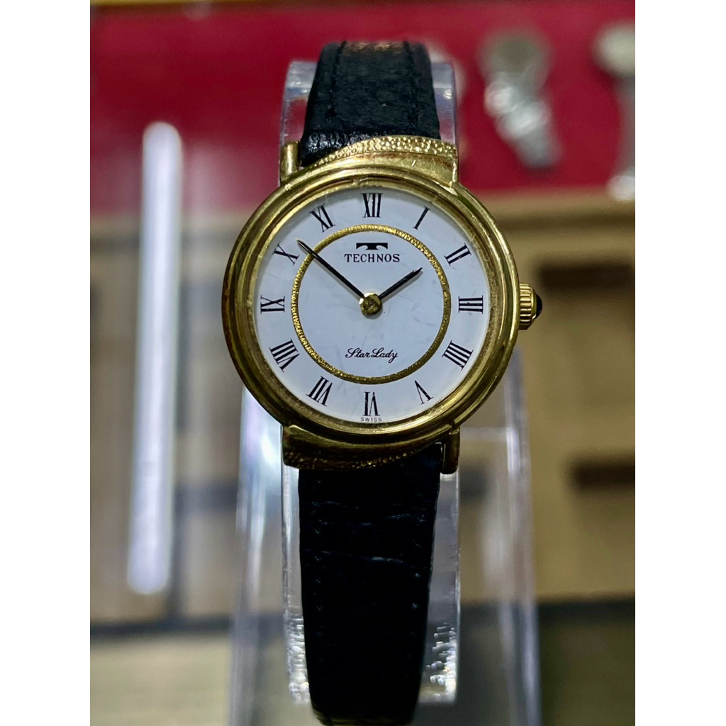 Technos ไขลาน Swiss Made ผู้หญิง