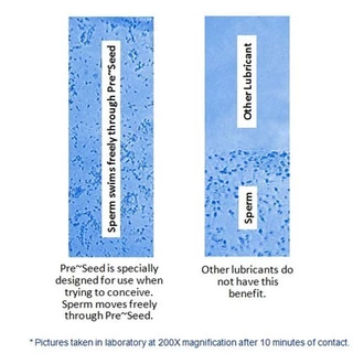 Preseed Fertility Friendly ฟรี ที่ตรวจครรภ์ เจลสำหรับผู้ต้องการมีบุตร ช่วยการเคลื่อนตัวของอสุจิ USA