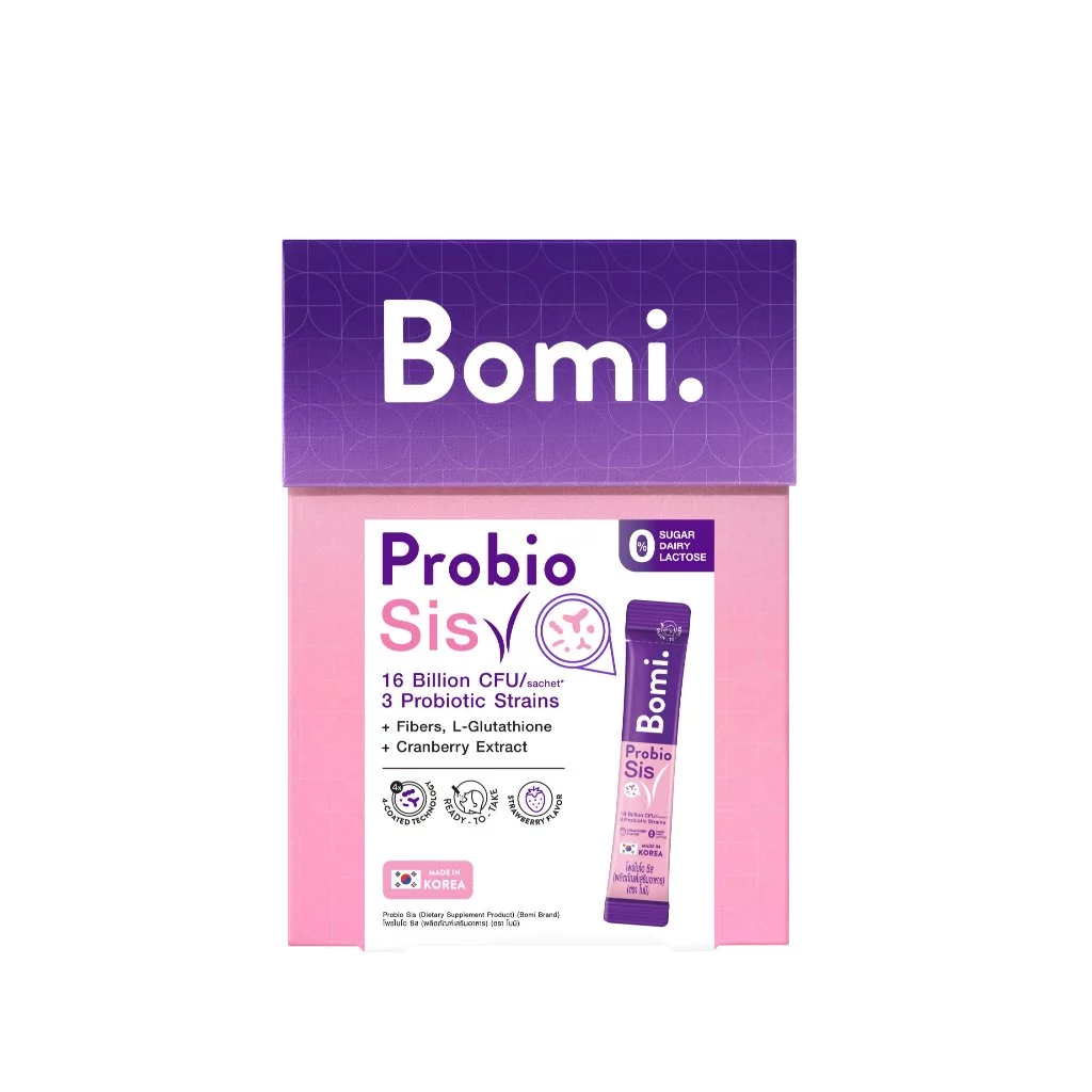 Bomi Probio Sis (14x3g) โพรไบโอติกส์ 3 สายพันธุ์เฉพาะ ดูแลสมดุลช่องคลอด และจุดซ่อนเร้น thumbnail 3