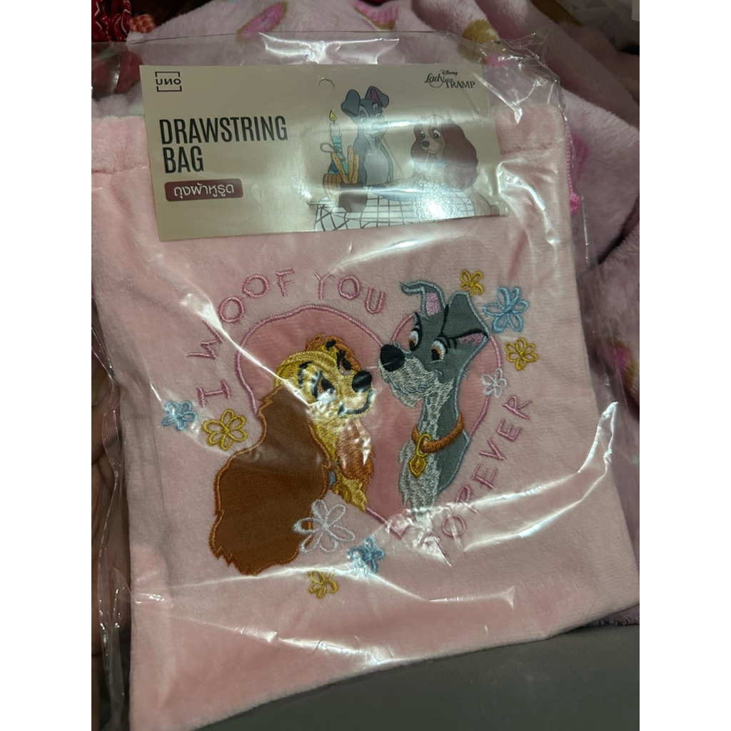 Lady and the Tramp ถุงผ้า สินค้า Uno Lady and the Tramp ของแท้ ใหม่/พร้อมส่ง !!