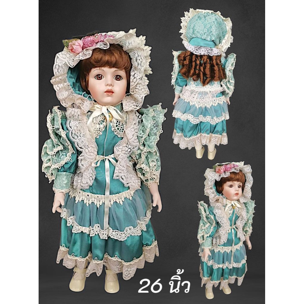antique porcelain dolls ตุ๊กตากระเบื้องหน้าน้องเป็นงานสไตล์แอนทีค งานกระเบื้อง