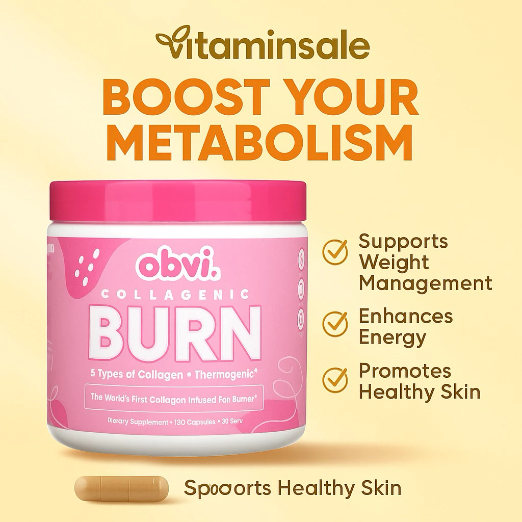 Obvi Collagenic Burn 120 แคปซูล คอลลาเจนเสริมสุขภาพผิวและร่างกาย thumbnail 4