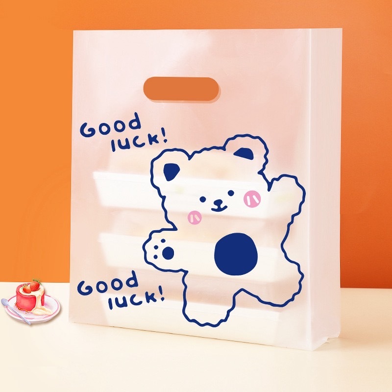 ถุงใส ถุงใส่ขนมปัง ถุงแฟชั่น ถุงพลาสติก ถุงใส่ขนม ถุงพลาสติก 50ใบ - รูปที่ 4