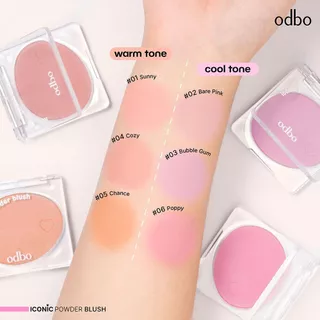 ODBO ICONIC POWDER BLUSH (OD1325) โอดีบีโอ ไอโคนิค พาวเดอร์ บลัช x 1 ชิ้น