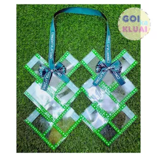 พร้อมส่ง มาลัยเงิน 12ใบ ข้างละ 6ใบ มาลัยคล้องคอ มาลัยบัณฑิต ปัจฉิม