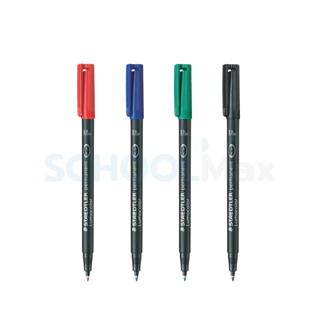 ปากกามาร์คเกอร์ เขียนเลนส์ แผ่นสไลด์ แผ่นCD พลาสติก Permanent Marker ขนาด 0.6มม. ยี่ห้อ Staedtler / ด้าม