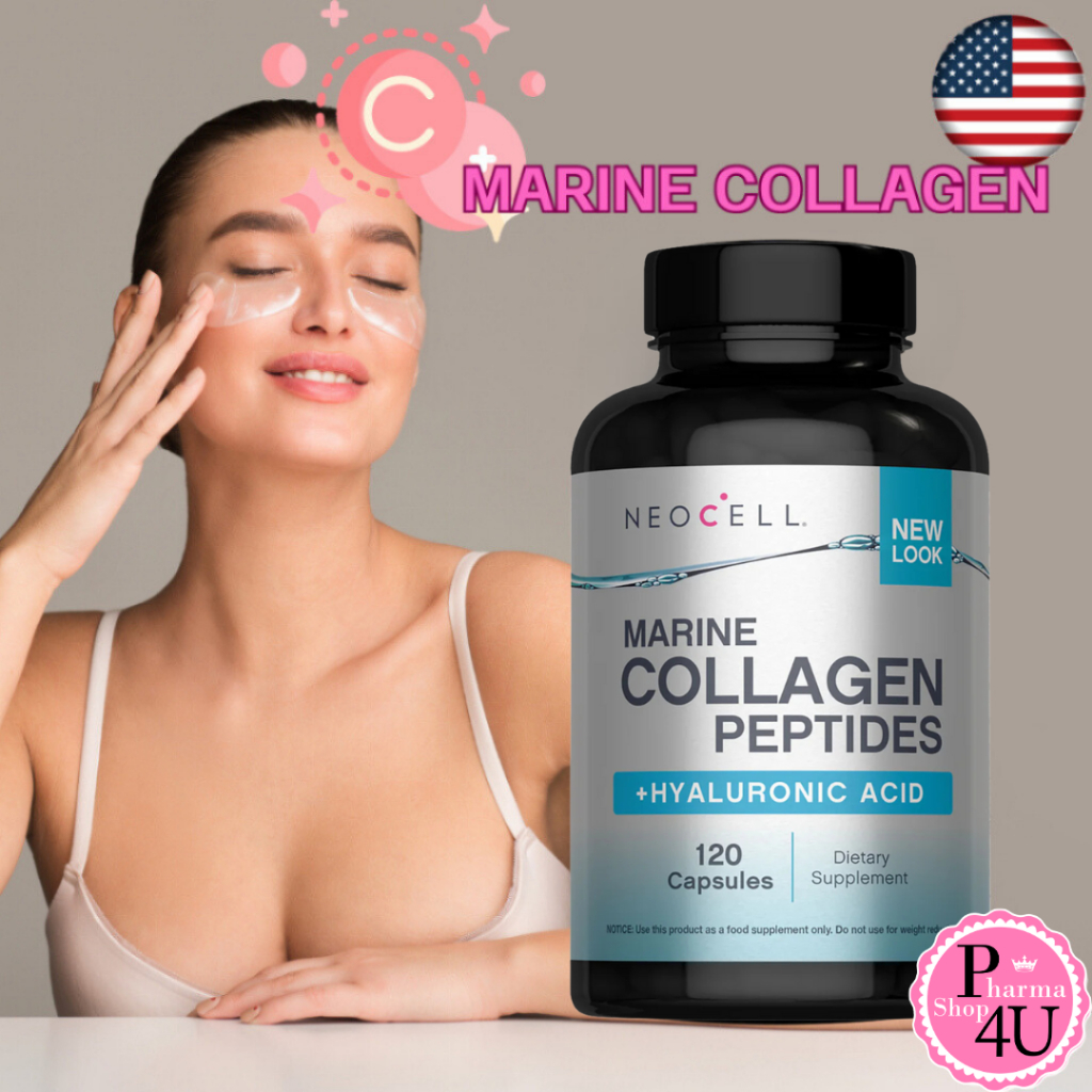Neocell Marine Collagen 120 Capsules นีโอเซลล์ มารีน คอลลาเจน พลัส [9186]