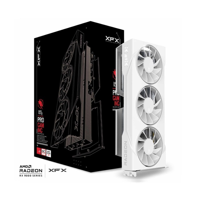 XFX Swift AMD Radeon RX 9060 XT OC White Triple Fan Gaming Edition 16GB (RX-96TS316W7)