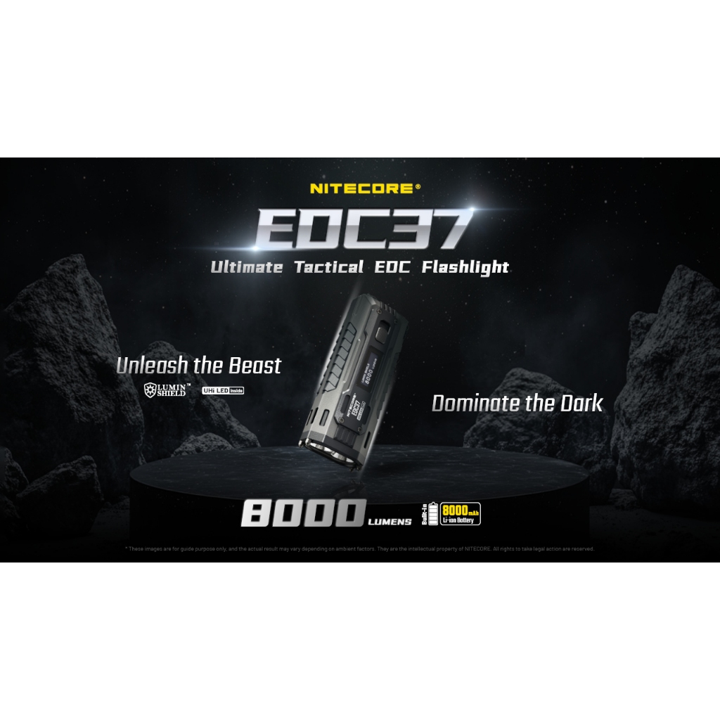 ไฟฉาย NITECORE EDC37  8000 ลูเมนส์ ระยะส่องไกล 380 เมตร