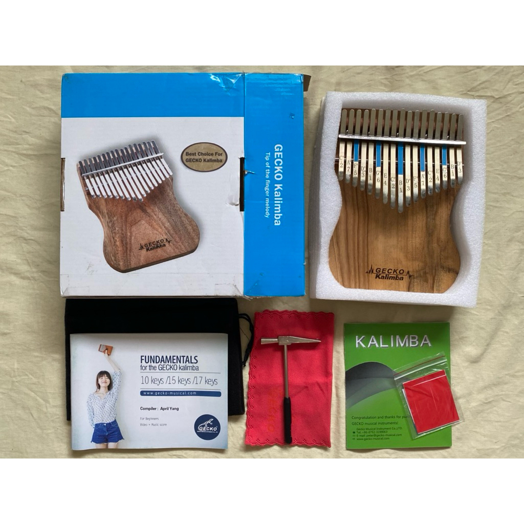Gecko Kalimba ไม้แท้ เสียงดี มือสอง