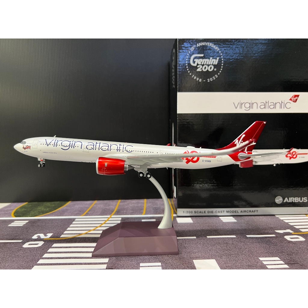 Gemini Jets 1:200 Virgin Atlantic A330-900neo G-VSRB‘40 Anniversary’