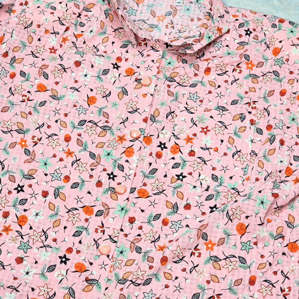 042 - 050 เสื้อผู้หญิง เสื้อผู้สูงอายุ อก 40 42 44 46 48 50 52 ใส่สบาย ไม่ร้อน ไม่รีบ เนื้อผ้าพิมพ์ลายดอกไม้