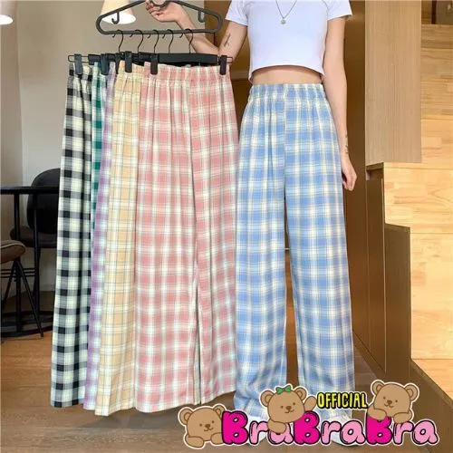 [ส่งจากไทย] 𝑩𝒓𝒂𝑩𝒓𝒂𝑩𝒓𝒂 #L-001 กางเกงขายาว ผ้า cotton ผ้านิ่มๆ เด้งๆๆใส่สบาย