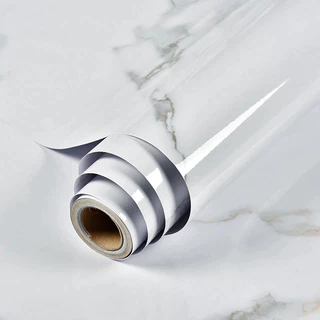 สติ๊กเกอร์กันน้ำมันลายหินอ่อน 60x300 ซม. วอลเปเปอร์ติดผนังครัว มีกาวในตัว กันน้ำ ติดง่าย ลอกติดได้