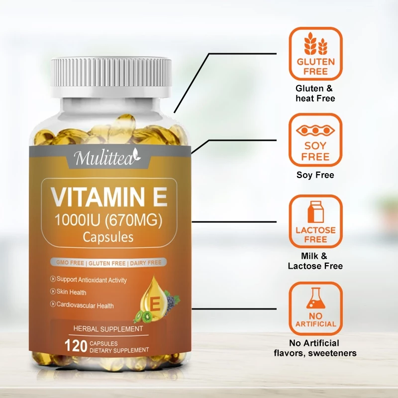 MULITTEA Vitamin E Capsules ปกป้องเซลล์ ส่งเสริมสุขภาพผิว thumbnail 5