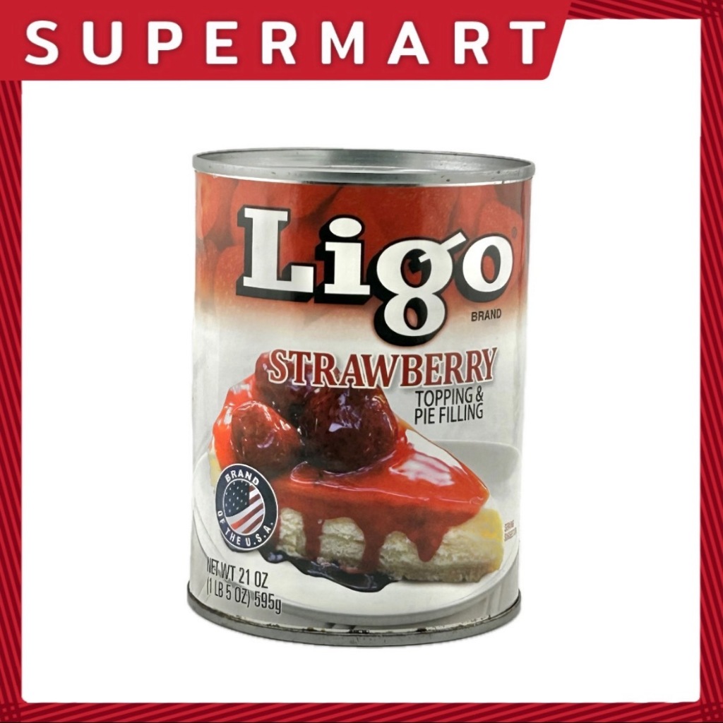 SUPERMART Ligo Pie Filling Strawberry 595 g.#1114143