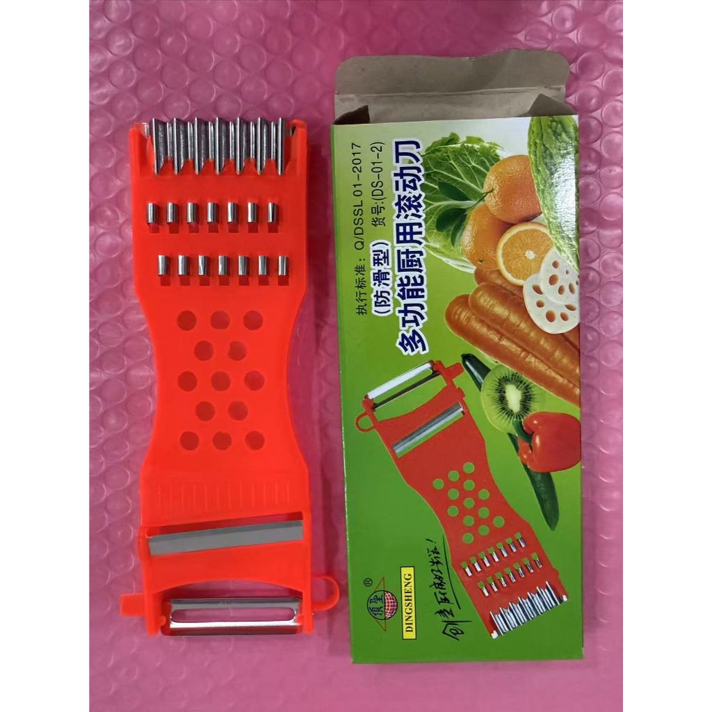 ซื้อสองแถมหนึ่งแบนหนา(ชุด 3 ชิ้น) ที่ขูดมะละกอ 5in1ของแท้ ใช้ทน คม นาน มีดปอกอเนกประสงค์DS-01-2 - รูปที่ 6