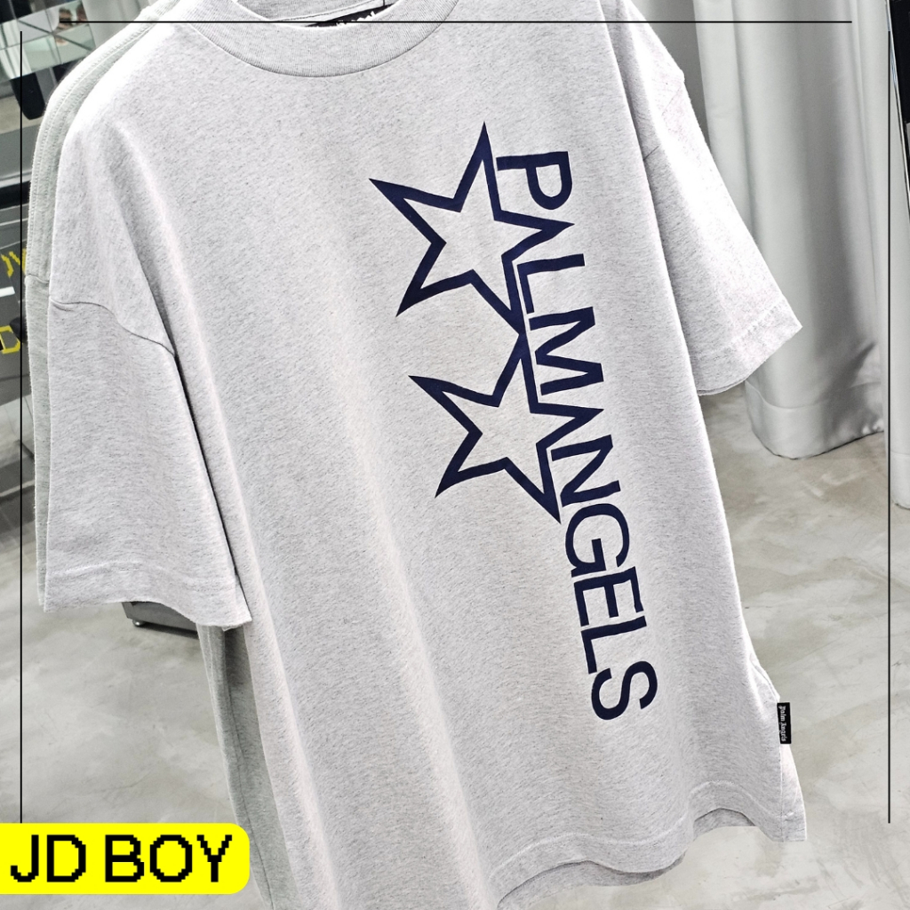 (มีส่งด่วนได้ของเลยวันนี้) JDBOY - Palm Angles Grey Tee Stars เสื้อยืด ของแท้ พร้อมส่ง