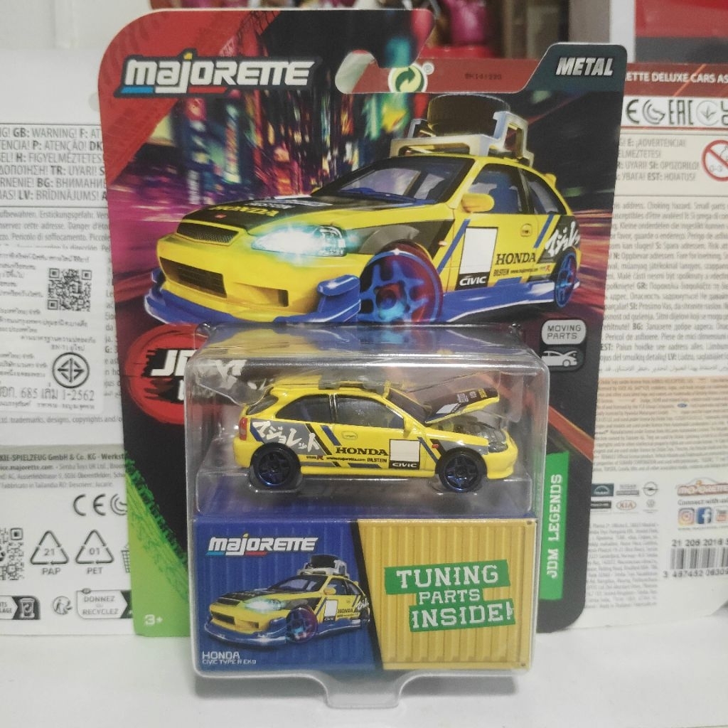 Majorette JDM Legends Honda Civic Type R EK9