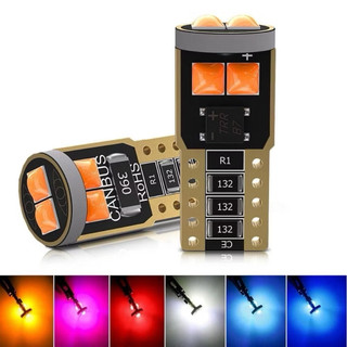 🔥หลอดไฟหรี่ 🔥(1 ชิ้น) T10 LED W5W Ba9S Canbus สว่างมาก 194 501 3030 สําหรับตกแต่งรถยนต์ และมอไซค์