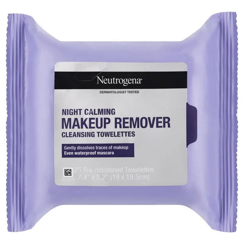 Neutrogena Makeup Remover Cleansing Towelettes ทิชชู่เปียกเช็ดทำความสะอาดเครื่องสำอาง 25 แผ่น