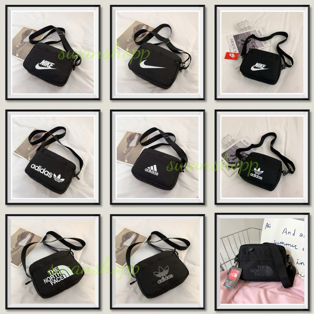 พร้อมส่งจากไทย！กระเป๋าสะพายข้างผู้ชาย กระเป๋าสะพาย เกาหลี เรียบง่าย ความจุสูง กระเป๋าสะพายข้าง