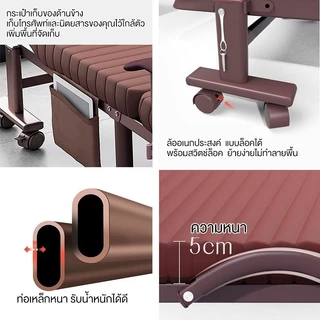 GDE พับง่ายเตียงพับ เตียงนอนพับได้หลากหลายฟังก์ชั่น เตียง bed สามารถทำเป็นโซโฟนั่งได้ รับน้ำหนักได้200ปอน และที่พักผ่อน