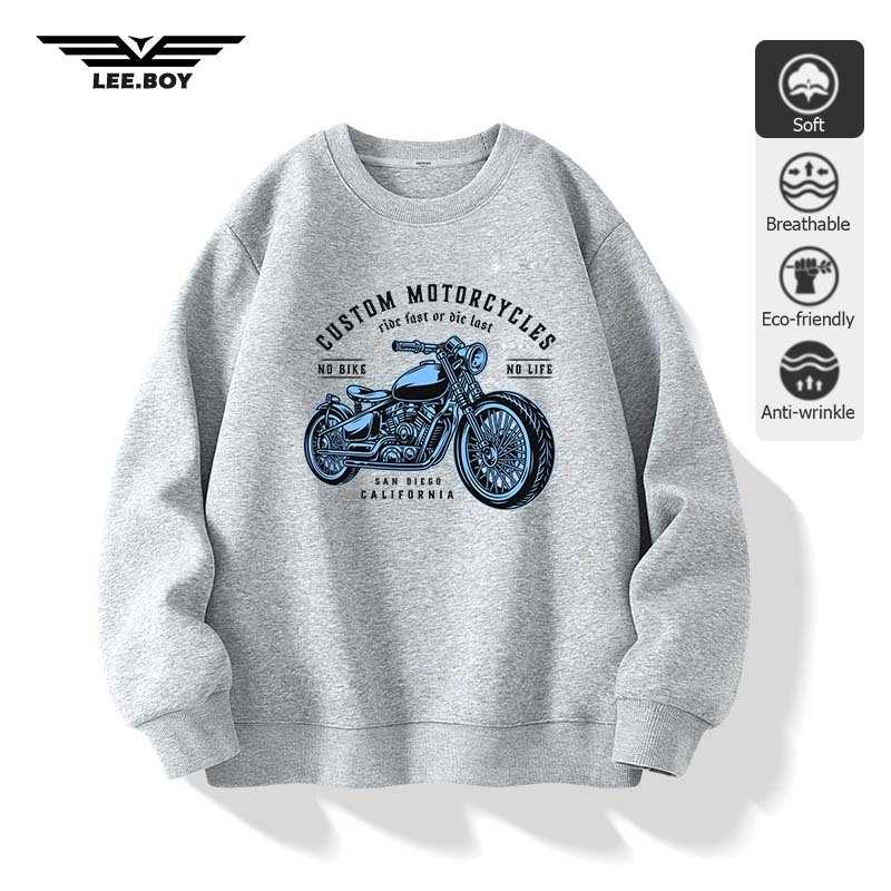 Sweatshirts oversize ใส่สบาย ไม่หด เสื้อยืดแขนยาว เสื้อหนาว สไตล์ฮิปฮอป แนวโน้ม 2025สินค้าใหม่! (ส่งเร็ว จัดส่งจากไทย)