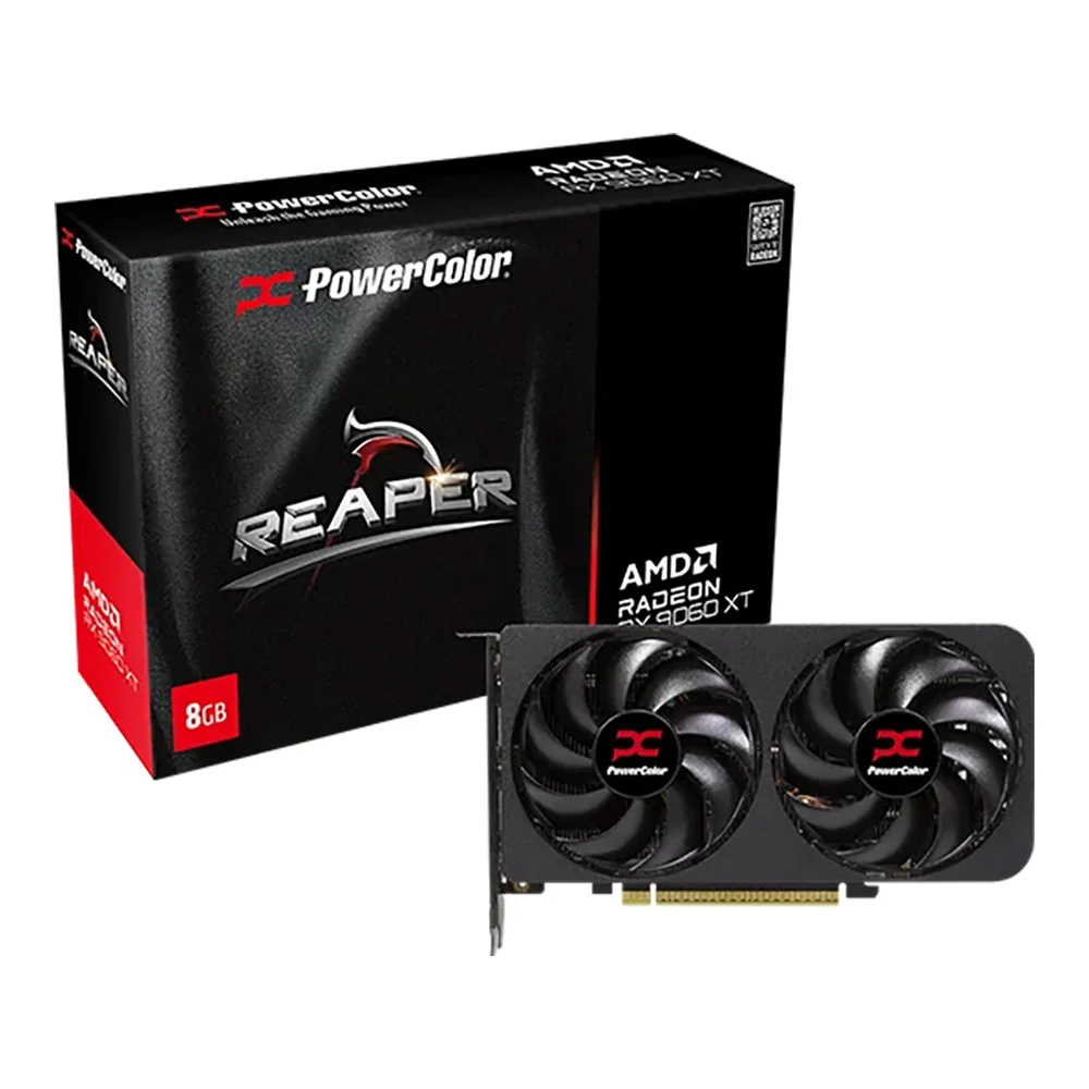 VGA (การ์ดแสดงผล) POWERCOLOR REAPER AMD RADEON RX 9060 XT 8GB GDDR6 (RX9060XT 8G-A)