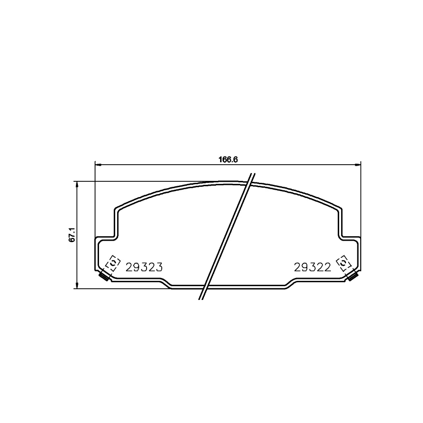 ผ้าดิสเบรคหน้า TOYOTA HINO COASTER BZB40 BZB50 1BZ HZB40 HZB50 1HZ XZB40 XZB50 NO4C