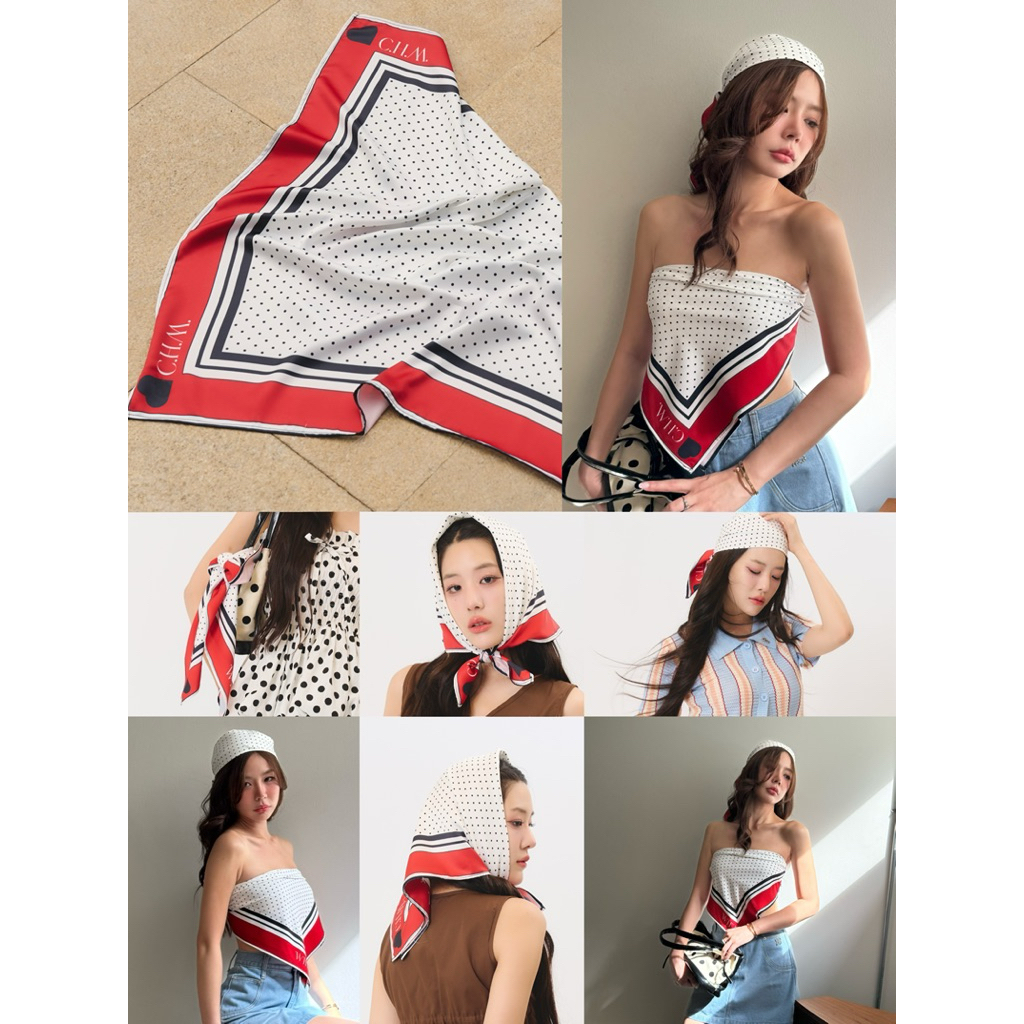 โมจิ ผ้าเช็ดหน้าลายจุด