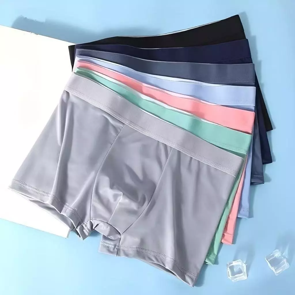 MW183 พร้อมส่ง กางเกงในผู้ชายขาสั้น Boxer ผ้านิ่มลื่น บางเบา สวมใส่สบาย ระบายอากาศ มีไซส์ใหญ่ 5 Size L-4XL #3203