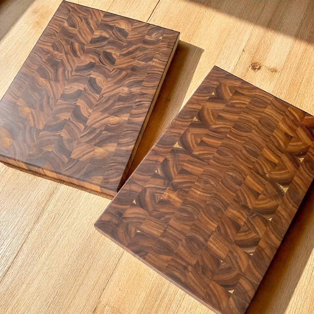 เขียงไม้อะคาเซีย เขียงไม้ end grain เขียงคุณภาพ สินค้า Handmade ขนาดกลาง M size End Grain cutting board chopping board