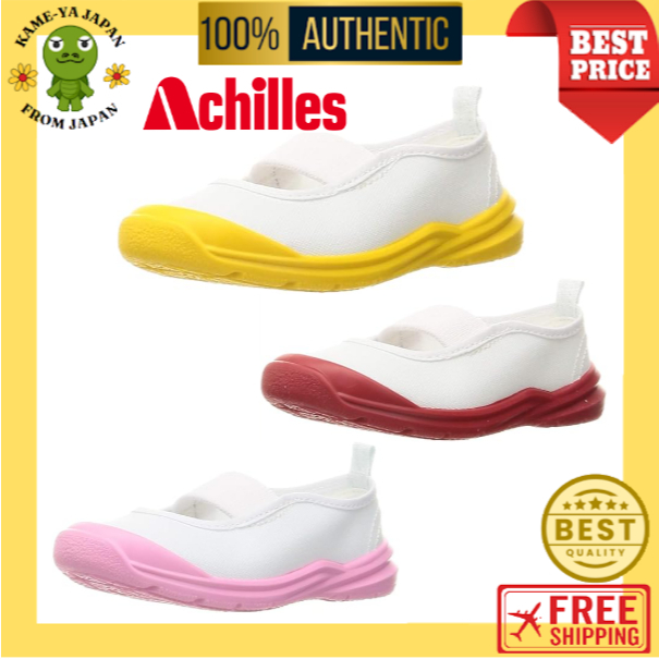 【Direct delivery from Japan】Achilles School Shoes/Room Shoes for Kids 3color (Yellow/Red/Pink)【Japan