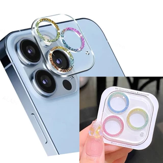 💖💖ฟิล์มกระจก เลนส์กล้อง เพชร(HD) FOR iPhone 11 16 15 14 17 12 13 Pro Max ไอโฟน 16 11 12 13 14 15 Pro