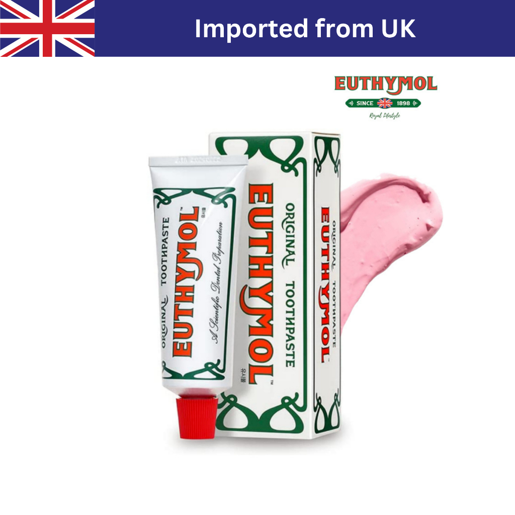 Euthymol Original Toothpaste 75ml ยาสีฟันปราศจากฟลูออไรด์ เหมาะสำหรับคนแพ้ง่าย