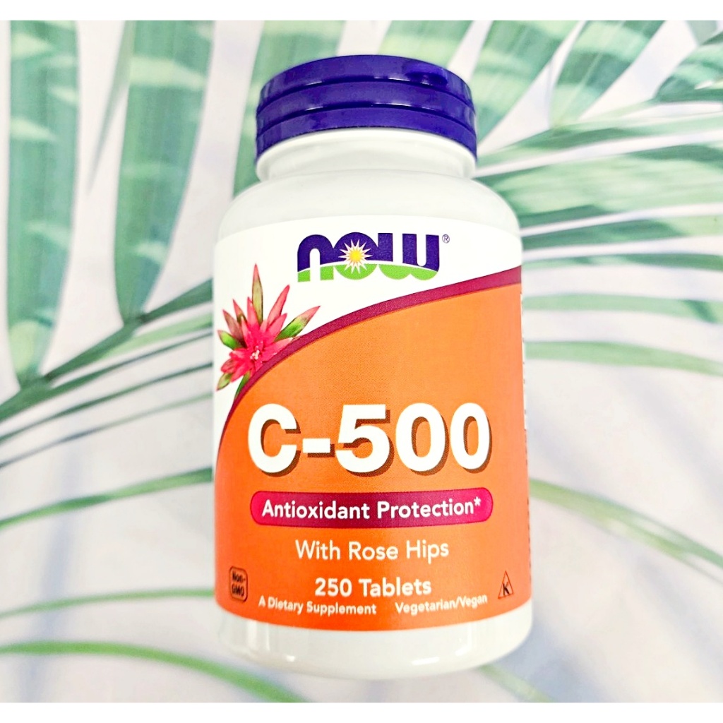 (NOW Foods®) C-500 With Rose Hips 250 Tablets วิตามินซี 3